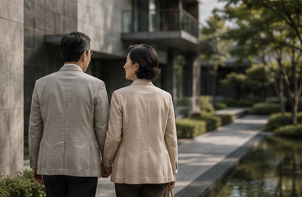 삶의 변화를 함께 걸어가는 부부의 모습